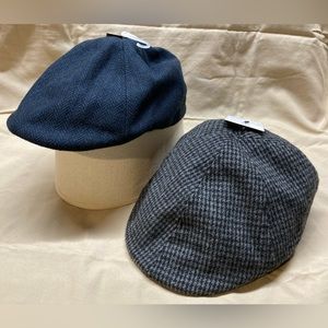 NWT - Pair of Flat Caps Size M/L 58 cm
